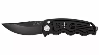 SOG ST-12 Mini Auto 3" Folding Knife Combo Blade