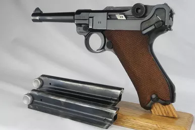 SOLD - 1938 Mauser Luger - Two (Force) Match Mags