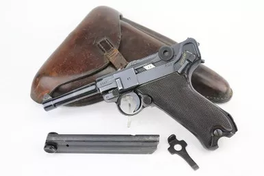 SOLD - 1941 "Black Widow" Mauser Luger Rig (9681a - 21686)