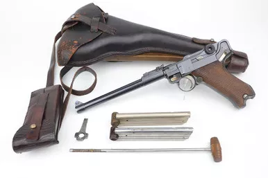 SOLD - Complete 1917 DWM Artillery Luger Rig