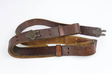 SOLD - Early WWII Leather Rifle Sling