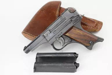 SOLD - Excellent Late-War Nambu Type 94 Rig - Matching Magazine
