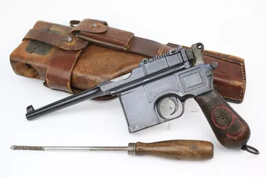 SOLD - Mauser C96 Rig - Red 9 - Matching Stock (7014 - 21204)