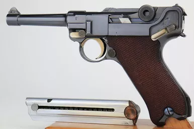 SOLD - Minty 1920's Commercial DWM Luger - Police Rework
