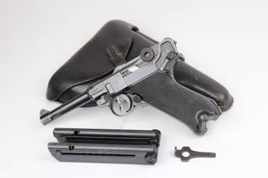 SOLD - Nazi Black Widow Rig - Pigskin Holster