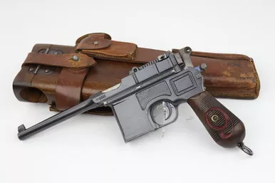 SOLD - Police Mauser C96 Broomhandle Rig - Red 9 (82024 - 09611)