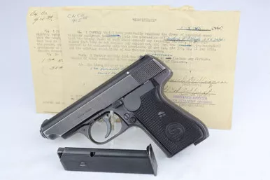 SOLD - Scarce Police Sauer 38h - Capture Documents