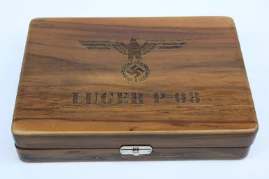 SOLD - Wooden Luger Display Case