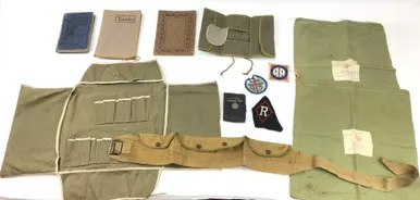 SOLD - WW1 Documents Pouch, Personalized Books