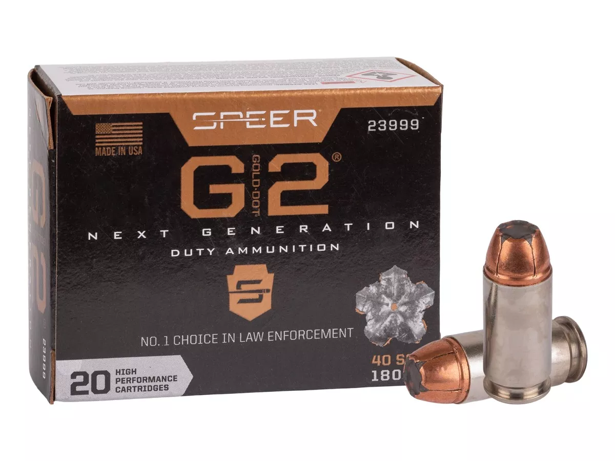 Speer .40 S&W Gold Dot G2, 180gr, 20ct