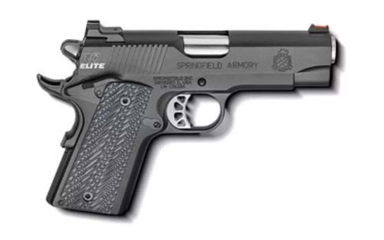 Springfield 1911 Range Officer Elite Compact 9mm 4″ Bull Barre G-10 Grips 9rd Mags