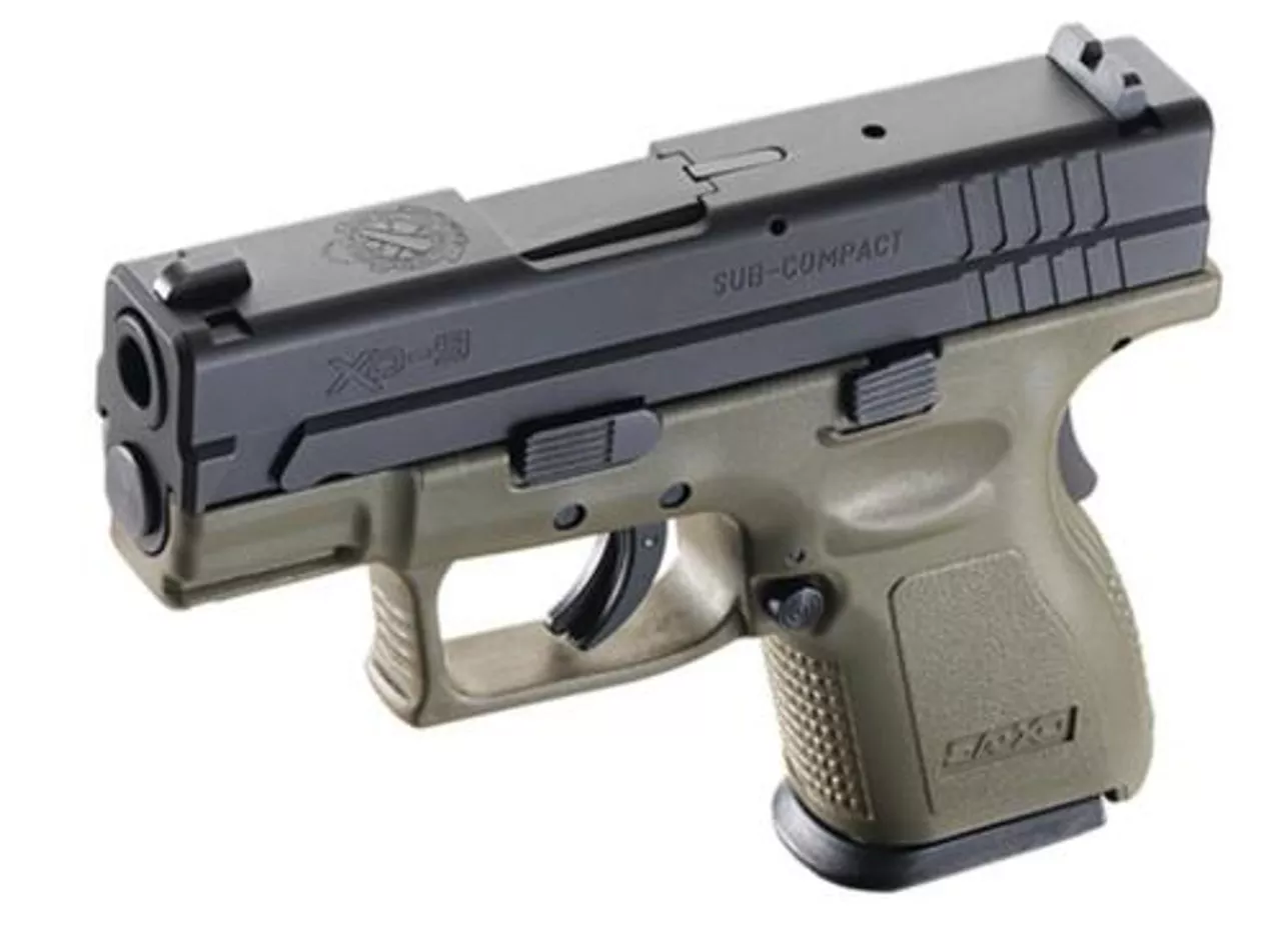 Springfield 9MM, 3″ Barrel & Olive/Black Drab Finish