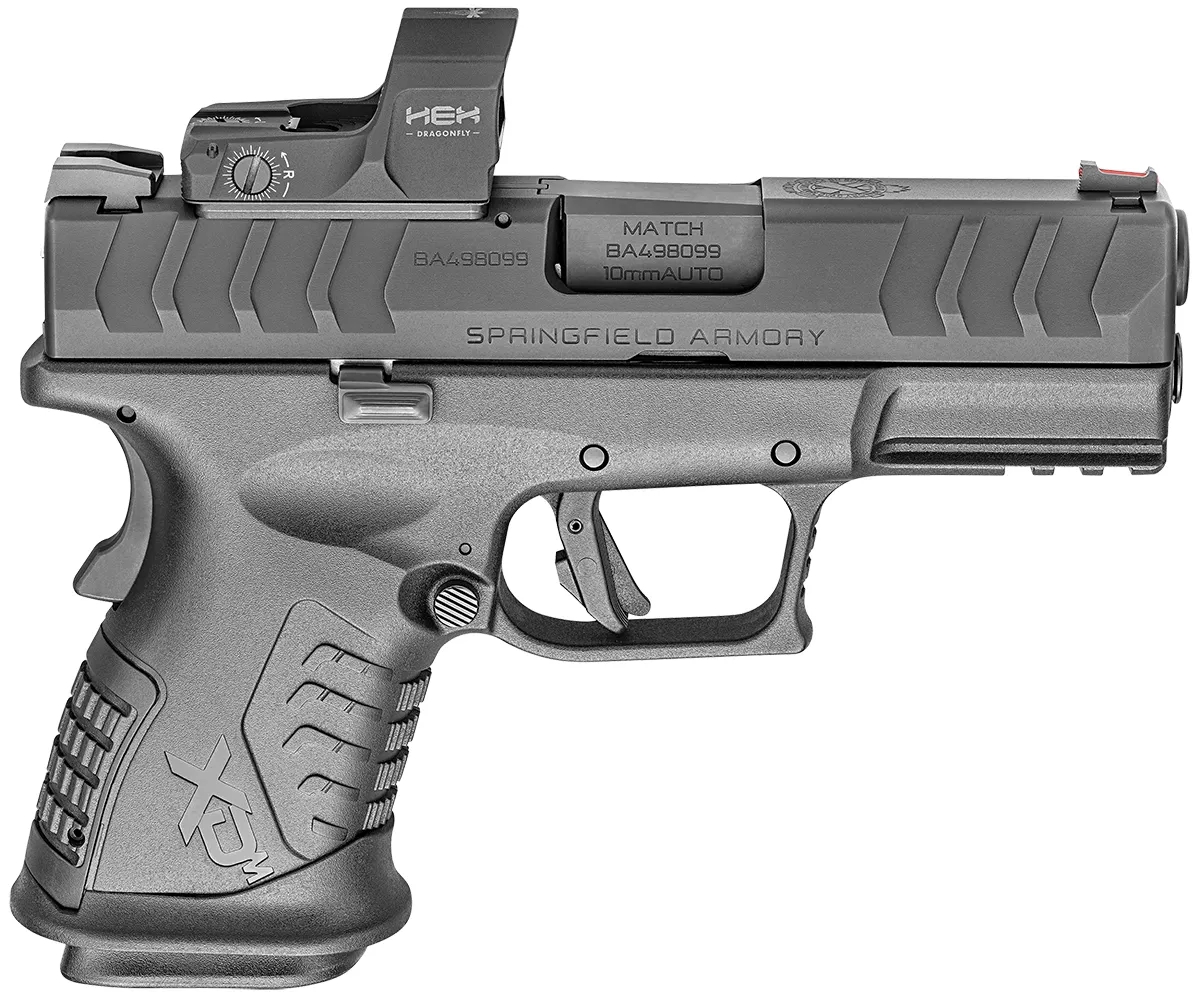 Springfield Armory XDm Elite 3.8″ Barrel Compact OSP 10mm Pistol with Hex DragonFly Red Dot Sight