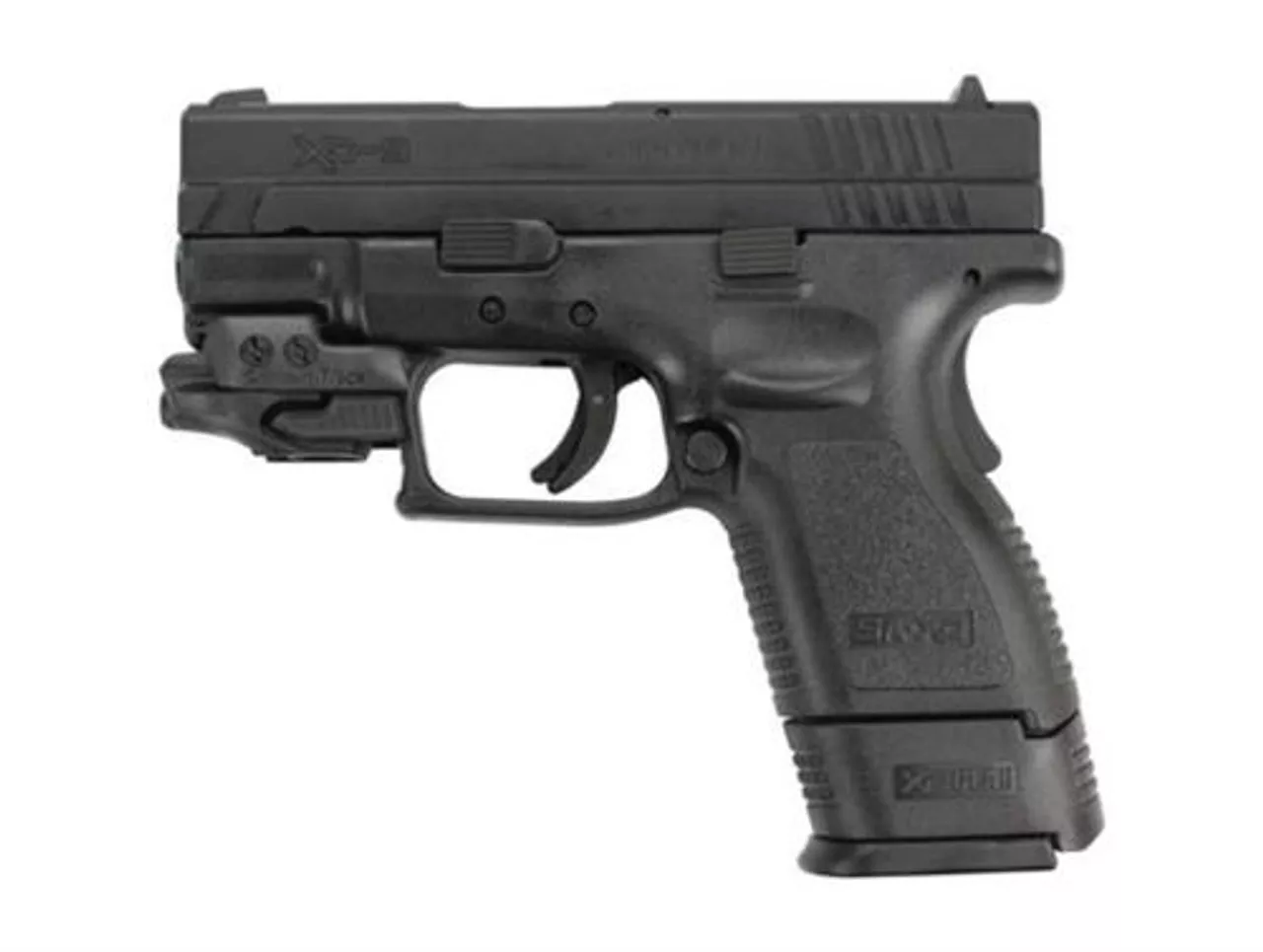 Springfield XD 9MM, Crimson Trace laser, 3″, 2 10rd mags