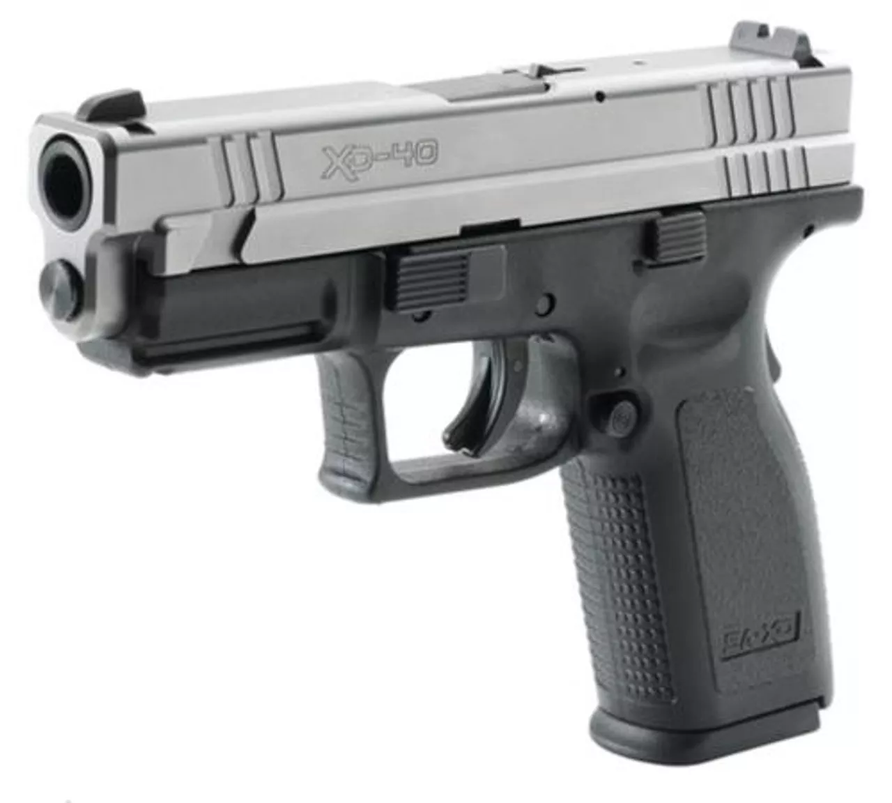 Springfield XD Pistol .40 SW 4″ Barrel Dovetail Sights USA Trigger System SS Slide Black Polymer Frame 12rds