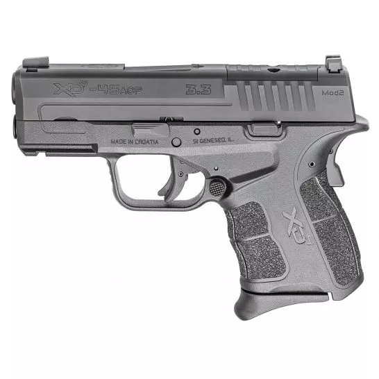 Springfield XD-S Mod 2 OSP Optics Ready 3.3″ .45 ACP Pistol, Black – XDSG93345BOSP