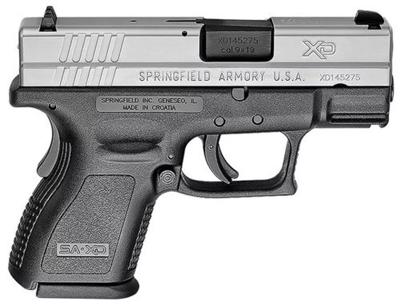 Springfield XD Sub-Compact 9mm 3″ Barrel Ultra Safety Assurance Trigger, SS Slide 13