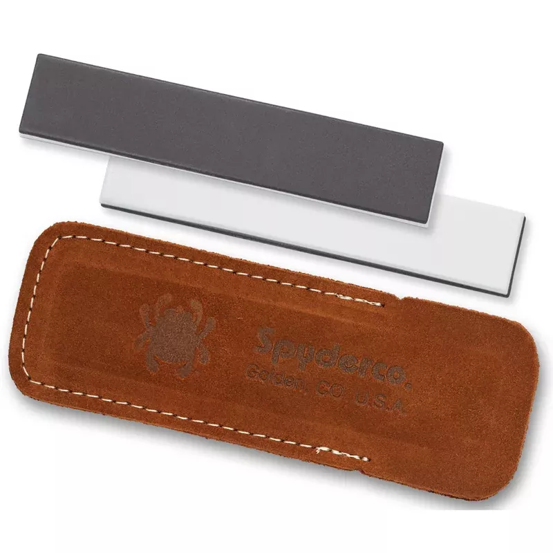 Spyderco Double Stuff Sharpening Stone Ceramic Medium/Fine Black/White – 303MF