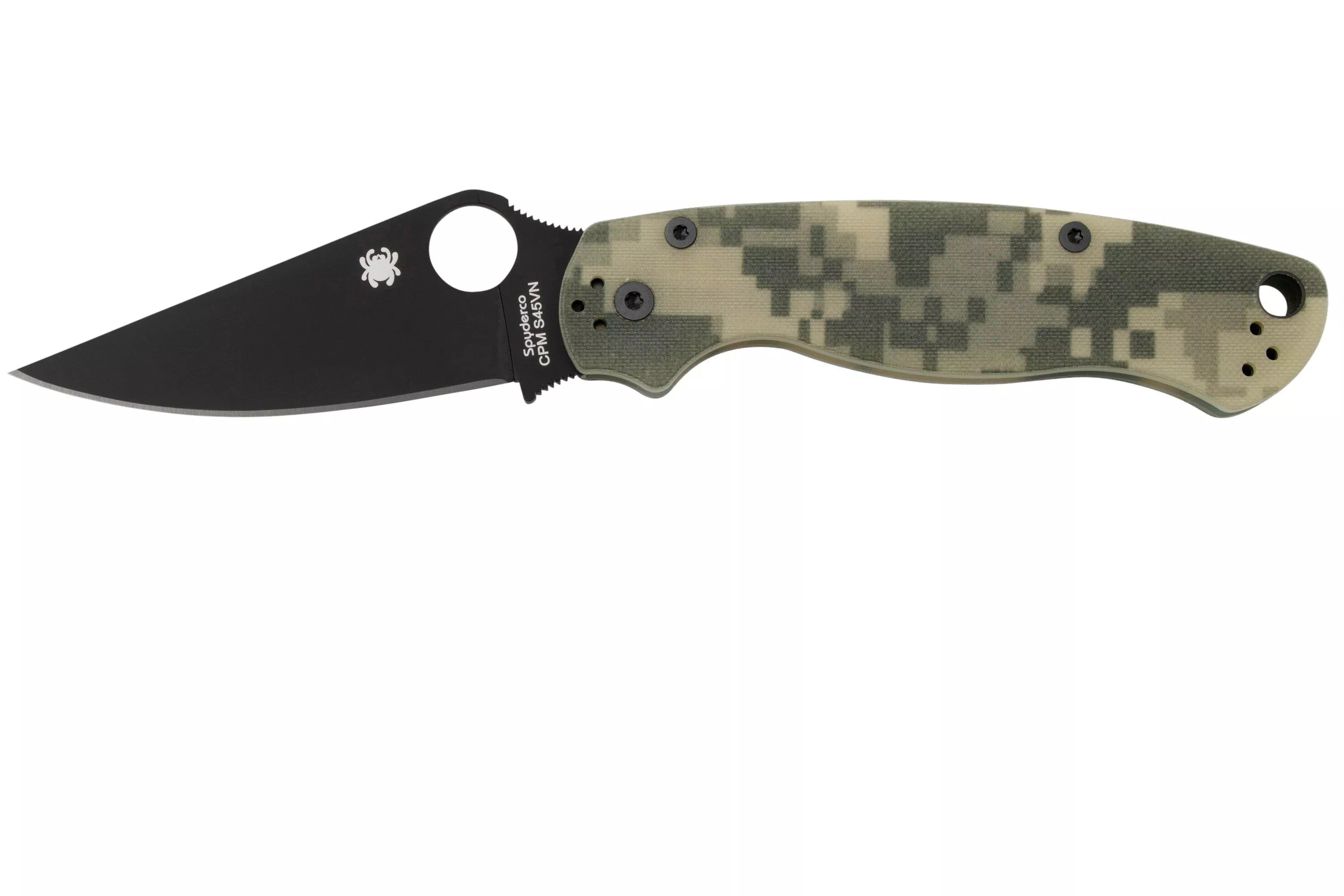 Spyderco Paramilitary 2 Camo Black C81GPCMOBK2 pocket knife
