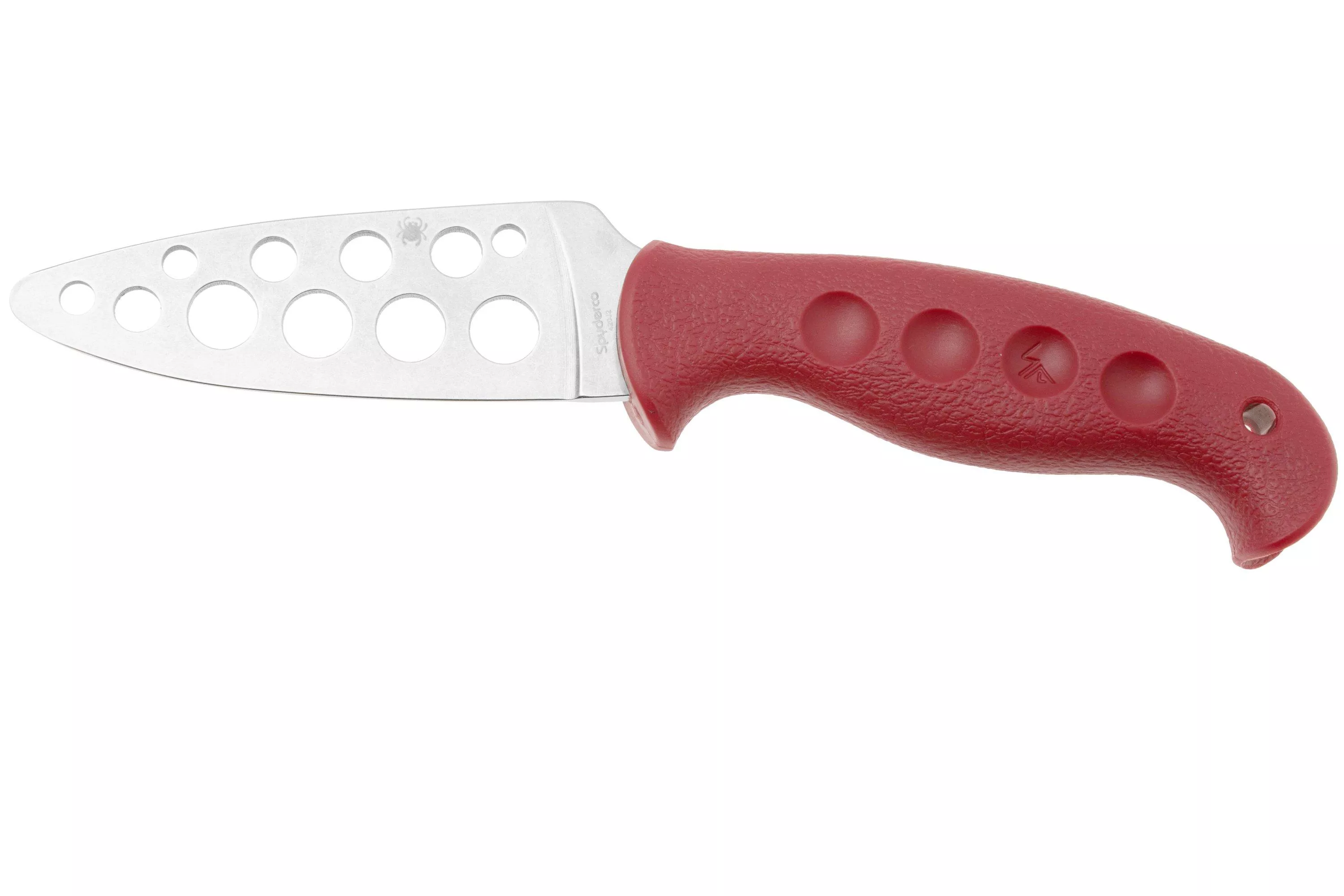 Spyderco Temperance Trainer FB05TRD, Red FRN trainer knife, Sal Glesser design