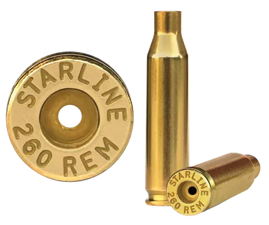 Starline Brass 260 Remington Unprimed Cases 50 Count