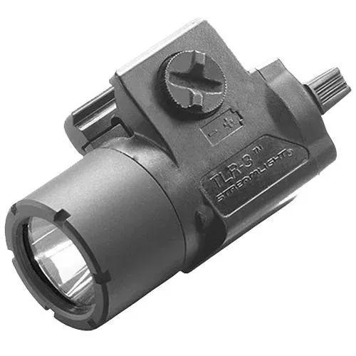 Streamlight 69220 TLR-3 Weapon Light LED 170 Lumens CR2 Lithium Battery Black Polymer
