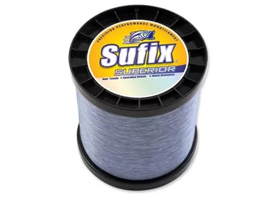 Sufix Superior Monofilament Fishing Line 1795 yds 30 LB, Smoke Blue
