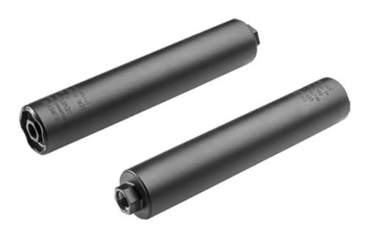 SureFire 2nd Genesis Thread On Suppressor 7.62mm 9/16-24 Threads SS & High Temperature Alloy Construction For Use With 5.56-300 Wm Ammunition Dark Earth Finish.