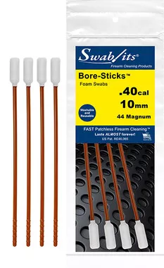 Swab-Its 40cal/.44cal/10mm/410 One-Piece Rod W/Swab Cleaning Tool Bore-Sticks