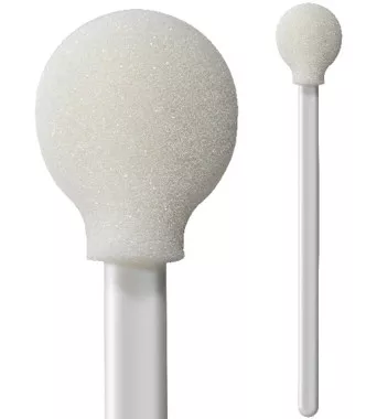 Swab-Its 5.125” Foam Swab with Circular Foam Mitt and Polypropylene Handle 50pcs
