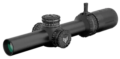 Swampfox Arrowhead Rifle Scope 1-6x24 30mm Guerrilla Dot BDC Long Reticle Black