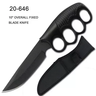 TACTICAL 10″ TRENCH STYLE KNIFE – BLACK
