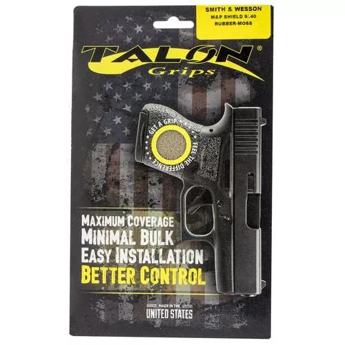 Talon Grips 705M Adhesive GripS&W Shield 9/40 Textured Rubber Moss