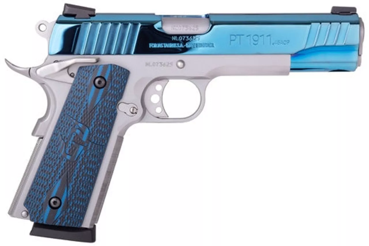 Taurus 1911 45 ACP 5″ Barrel VZ Grip SS/Blue PVD Finish