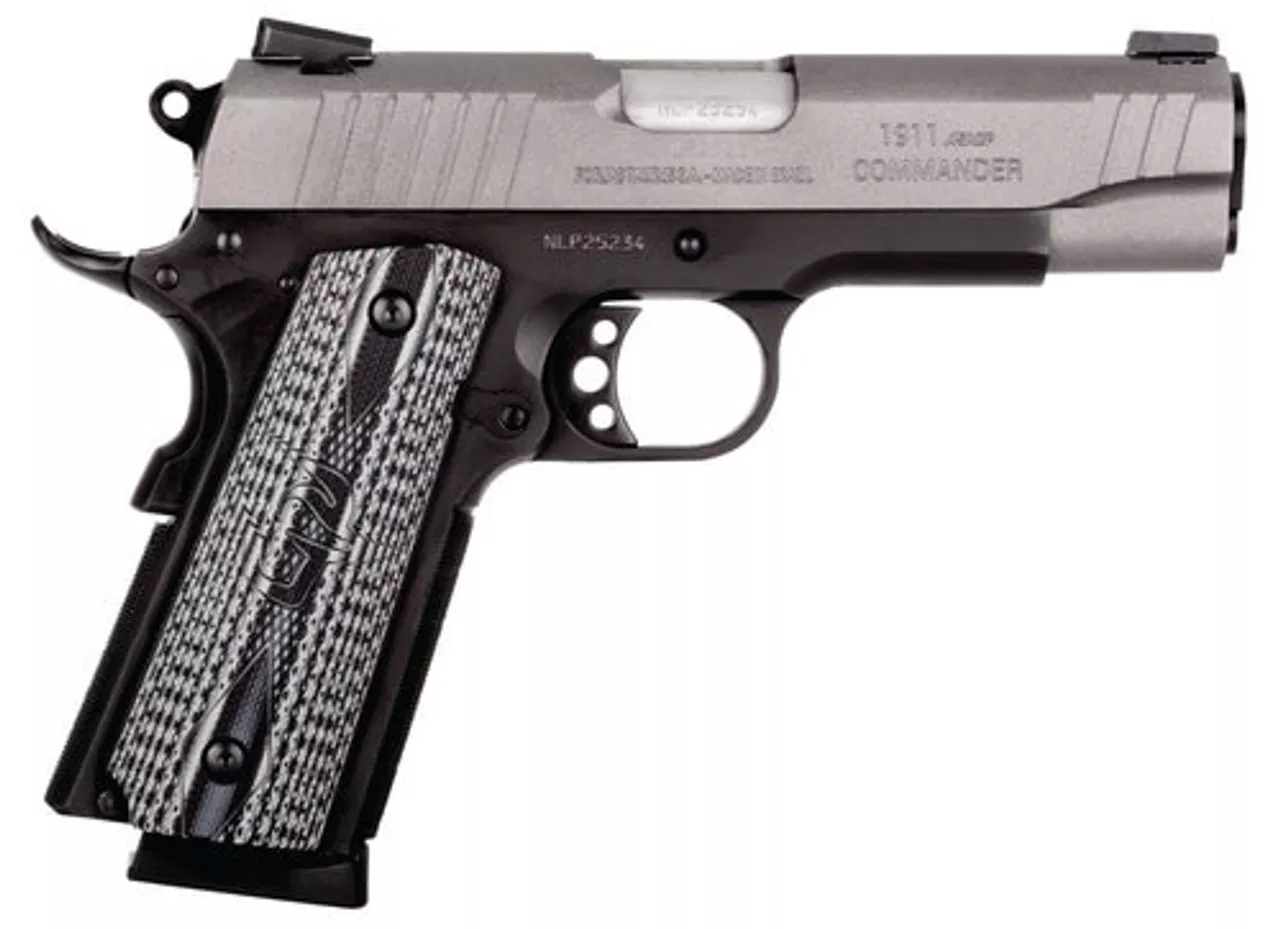 Taurus 1911 Commander 45 ACP 4.2″ Barrel Gray VZ Grip Gray Cerakote Slide 8rd MAg