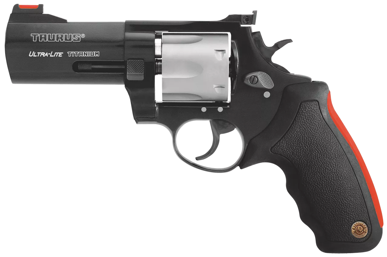 Taurus 2444041ULT Model 444 UL 44 RemMag 4″ 6rd Cushion Inset Synthetic Grip 2TN
