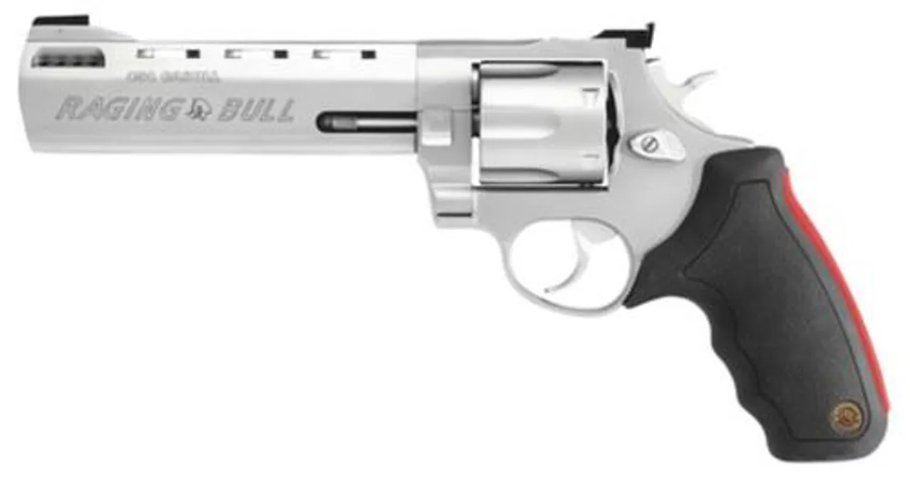 Taurus 454 Raging Bull 454 Casull 6.5″ Barrel 5rd Adjustable Sight Rubber Grip SS
