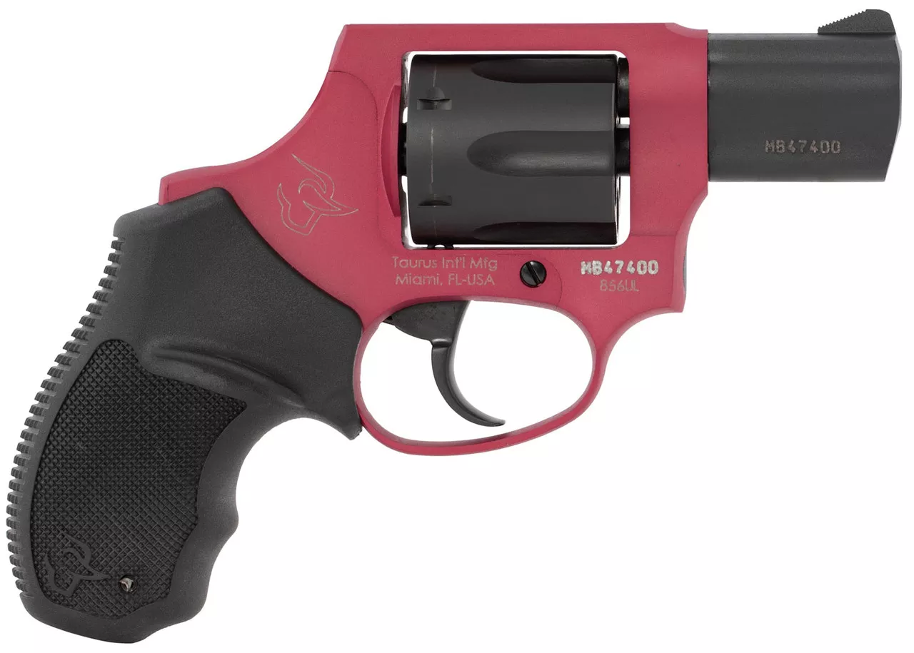 Taurus 856 Ultra Lite .38 Special +P, 2″ Barrel, Concealed Hammer, Rogue Pink, 6rd