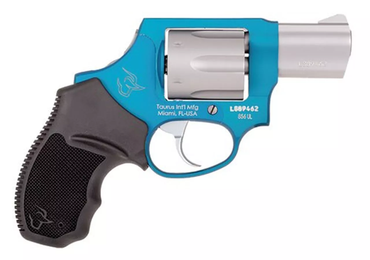 Taurus 856 Ultra Lite Concealed Hammer, .38 Spl +P, 2″, 6rd, Azure Blue