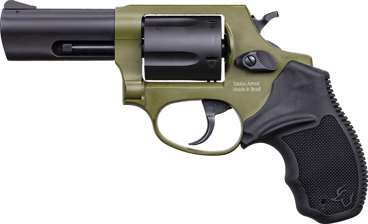 Taurus Defender 605 357 Mag/38 Special +P, 3″ Barrel, Sniper Green, 5rd