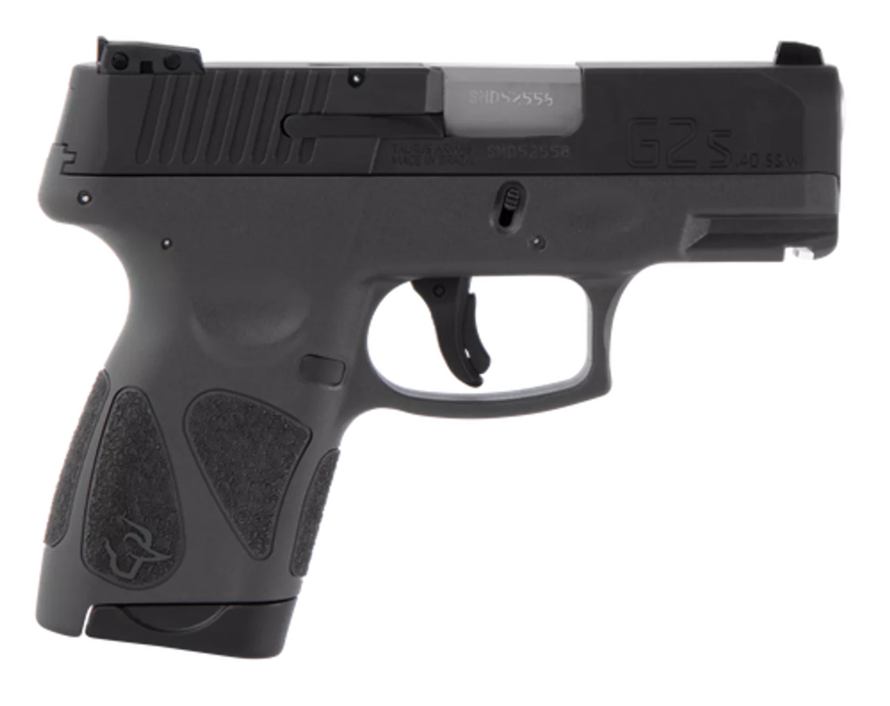 Taurus G2S. .40 S&W, 3.26″ Barrel, 7rd, Black Slide, Gray