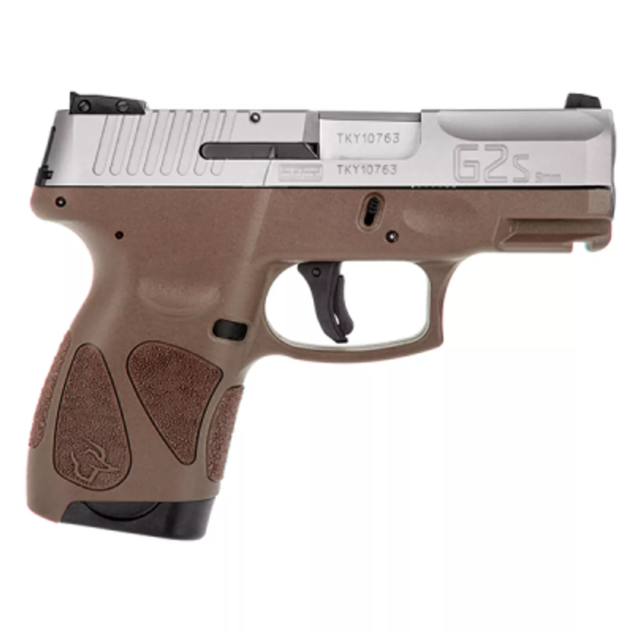 Taurus G2S Slim 9mm 3.25″ Barrel Brown Polymer Grip, SS Slide 7rd Mag