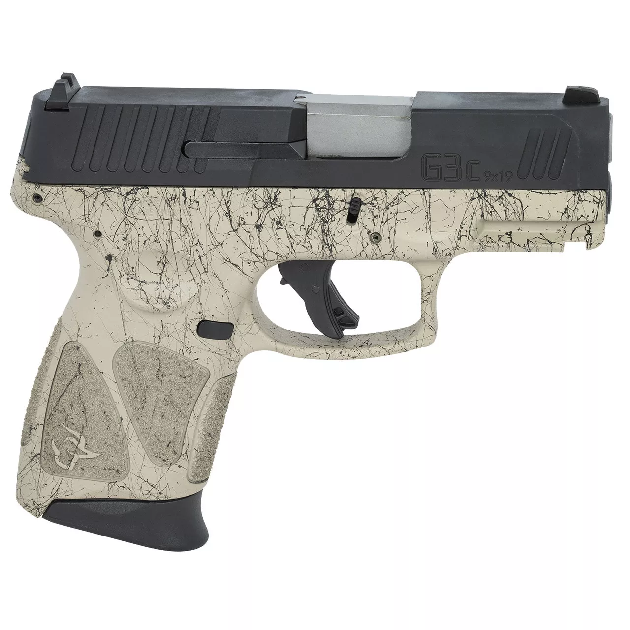 Taurus G3c 9mm, 3.26″ Barrel, Flat Dark Earth/Black Splatter, 12rd