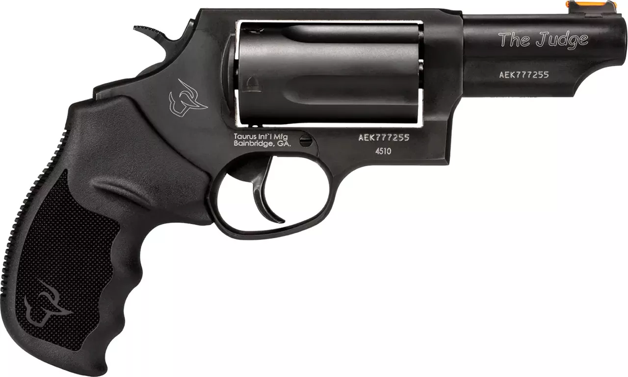 Taurus Judge T.O.R.O. 410 Ga (2.5″)/.45 Long Colt, 3″ Barrel, Black, 5rd