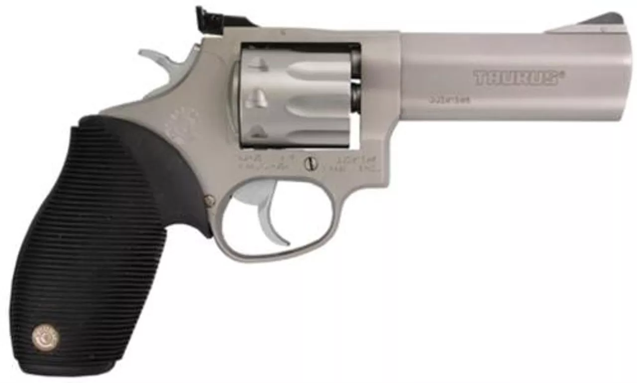 Taurus Model 990 Tracker 22LR 4″ Barrel Adjustable Sights, Ribber Grip, Matte Stainless 9 Rounds