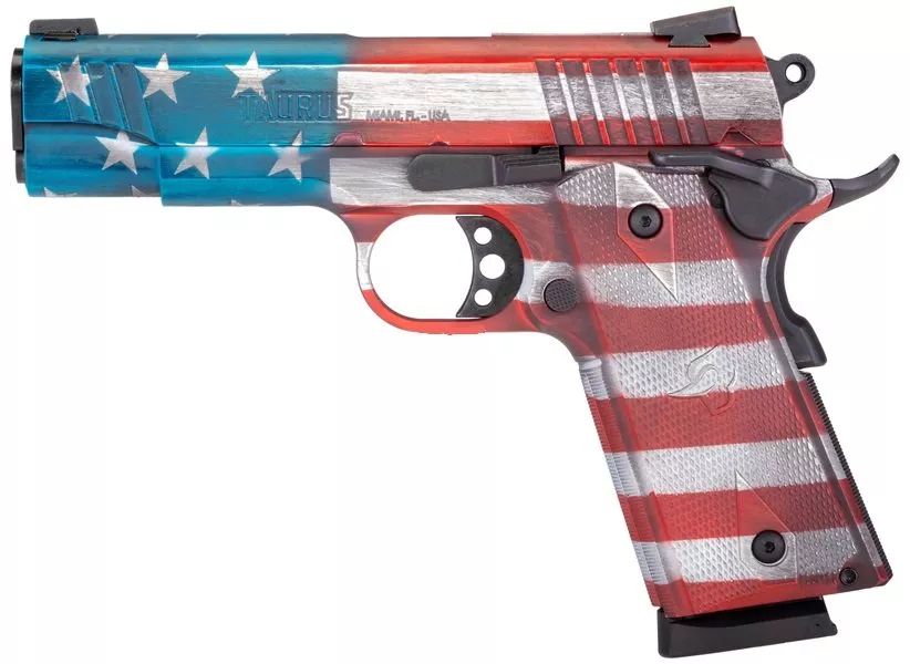 Taurus PT 1911 Commander US Flag 45 ACP Pistol