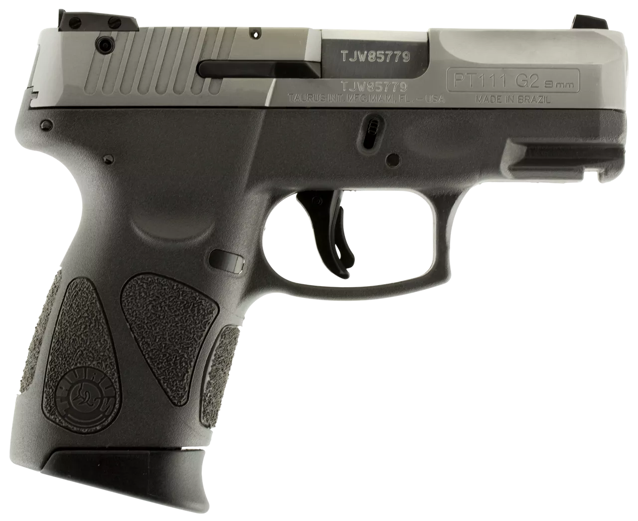 Taurus Pt111 Mil Pro G2 9mm 3.2″ Barrel Gray Grip 12rd Mag