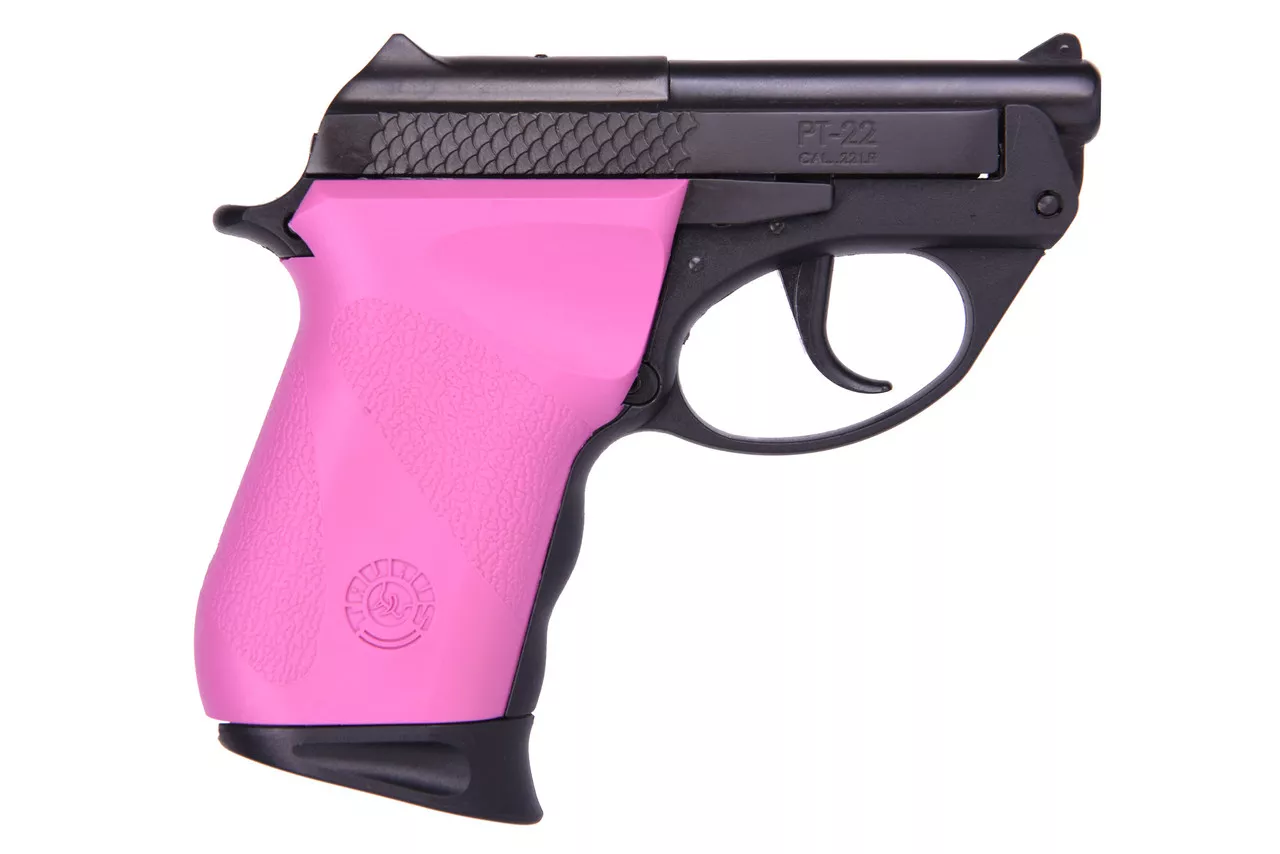 Taurus, PT22, Sub-Compact, 22 LR, 2.8″ Barrel, Polymer Frame, Raspberry/Black, 8Rd, 1 Magazine