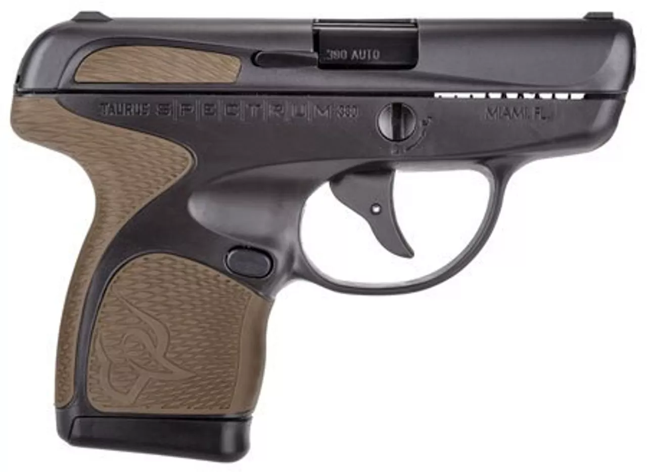 Taurus Spectrum, .380 ACP, 2.8″, 6/7rd, Flat Dark Earth/Black