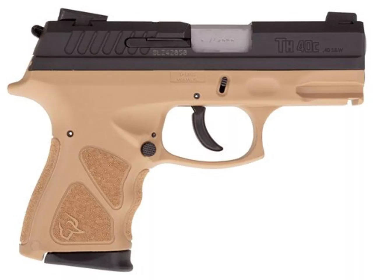Taurus TH40C, .40 S&W, 3.54″ Barrel, 15rd, Novak Sights, Flat Dark Earth Frame, Black Slide